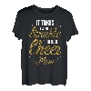 Es braucht viel Glanz, um eine Cheer Mom Gold Golden Text zu sein T-Shirt