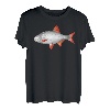 Rotfeder Rotauge Angler Kunst Grafik für Herren Damen Kinder T-Shirt