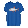 Rotfeder Rotauge Angler Kunst Grafik für Herren Damen Kinder T-Shirt