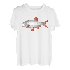 Rotfeder Rotauge Angler Kunst Grafik für Herren Damen Kinder T-Shirt