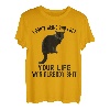 I Don't Bring Bad Luck Lustiger Spruch Schwarze Katze Kätzchen Liebhaber T-Shirt