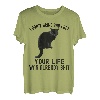 I Don't Bring Bad Luck Lustiger Spruch Schwarze Katze Kätzchen Liebhaber T-Shirt