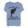 I Don't Bring Bad Luck Lustiger Spruch Schwarze Katze Kätzchen Liebhaber T-Shirt