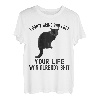 I Don't Bring Bad Luck Lustiger Spruch Schwarze Katze Kätzchen Liebhaber T-Shirt
