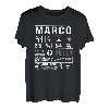 Herren Vorname Marco Lustiger Spruch Humor T-Shirt