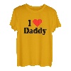 I Love Daddy Mit Herz Für Vatertag Vater Ich Liebe Papa Dad T-Shirt