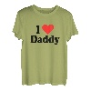 I Love Daddy Mit Herz Für Vatertag Vater Ich Liebe Papa Dad T-Shirt