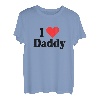 I Love Daddy Mit Herz Für Vatertag Vater Ich Liebe Papa Dad T-Shirt