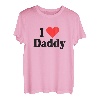 I Love Daddy Mit Herz Für Vatertag Vater Ich Liebe Papa Dad T-Shirt