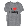 I Love Daddy Mit Herz Für Vatertag Vater Ich Liebe Papa Dad T-Shirt
