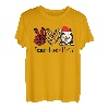 Peace Love Husky Weihnachtsbaum Lichter Hundeliebhaber Weihnachtsmann Xmas T-Shirt