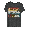 Herren Papa Tennis Legende Lustiges Retro Tennisspieler Vatertag T-Shirt