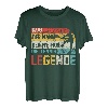 Herren Papa Tennis Legende Lustiges Retro Tennisspieler Vatertag T-Shirt