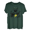 Funny Racoon Playing Drum Kit Grafik T-Shirt