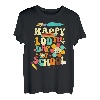 Retro Groovy Happy 100th Day of School Lehrer Kinder Jungen T-Shirt