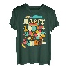 Retro Groovy Happy 100th Day of School Lehrer Kinder Jungen T-Shirt