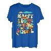 Retro Groovy Happy 100th Day of School Lehrer Kinder Jungen T-Shirt