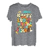 Retro Groovy Happy 100th Day of School Lehrer Kinder Jungen T-Shirt