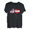 Loving Austria USA Flagge Herz Austrian Americans Love T-Shirt