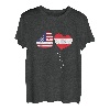 Loving Austria USA Flagge Herz Austrian Americans Love T-Shirt