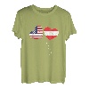 Loving Austria USA Flagge Herz Austrian Americans Love T-Shirt