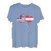 Loving Austria USA Flagge Herz Austrian Americans Love T-Shirt
