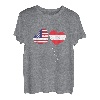 Loving Austria USA Flagge Herz Austrian Americans Love T-Shirt