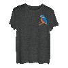 Eisvogel Vogel Tiermotiv Zeichnung Ornithologe Gartenvogel T-Shirt