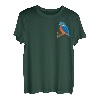 Eisvogel Vogel Tiermotiv Zeichnung Ornithologe Gartenvogel T-Shirt