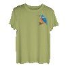 Eisvogel Vogel Tiermotiv Zeichnung Ornithologe Gartenvogel T-Shirt