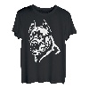 Weißes Portrait Cane Corso Hundebesitzer T-Shirt