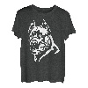 Weißes Portrait Cane Corso Hundebesitzer T-Shirt