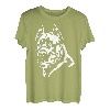 Weißes Portrait Cane Corso Hundebesitzer T-Shirt