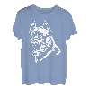 Weißes Portrait Cane Corso Hundebesitzer T-Shirt
