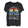 Herren Unterschätzen Sie nie einen alten Mann am Softball-Vatertag T-Shirt
