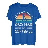 Herren Unterschätzen Sie nie einen alten Mann am Softball-Vatertag T-Shirt