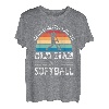 Herren Unterschätzen Sie nie einen alten Mann am Softball-Vatertag T-Shirt