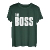 Vater Sohn Partnerlook Outfit The Boss Papa Kind Partner T-Shirt