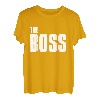Vater Sohn Partnerlook Outfit The Boss Papa Kind Partner T-Shirt