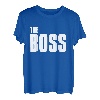 Vater Sohn Partnerlook Outfit The Boss Papa Kind Partner T-Shirt