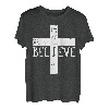 I Believe Cross God Jesus Faith Christian Herren Damen Kinder T-Shirt