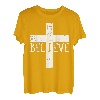 I Believe Cross God Jesus Faith Christian Herren Damen Kinder T-Shirt