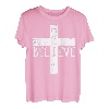 I Believe Cross God Jesus Faith Christian Herren Damen Kinder T-Shirt
