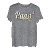 Herren Für Papa zur Geburt, zweites Kind, Papa hoch 2 T-Shirt