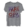 Herren Ich habe zwei Titel Papa und Opa Shirts T-Shirt