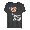 Vintage Basketball Trikot Nummer 15 T-Shirt Spieler Nummer T-Shirt