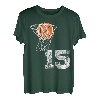 Vintage Basketball Trikot Nummer 15 T-Shirt Spieler Nummer T-Shirt