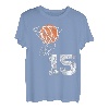 Vintage Basketball Trikot Nummer 15 T-Shirt Spieler Nummer T-Shirt
