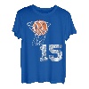 Vintage Basketball Trikot Nummer 15 T-Shirt Spieler Nummer T-Shirt