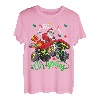 Santa Christmas Reiten Monster Truck Jungen Kinder Familie T-Shirt